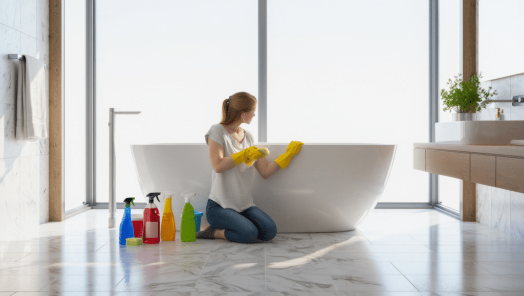 Astuces et méthodes pour nettoyer une baignoire