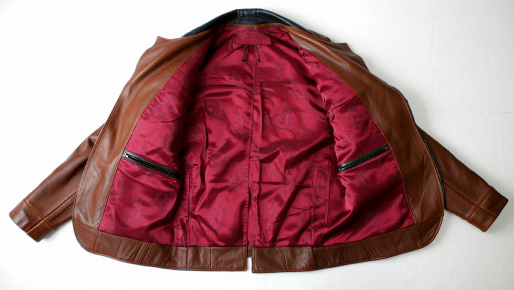 Entretien de la doublure d'une veste en cuir