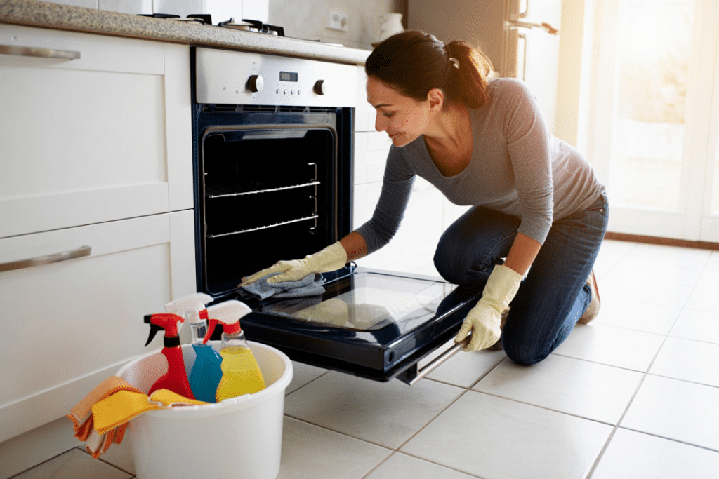 Entretien régulier d'un four