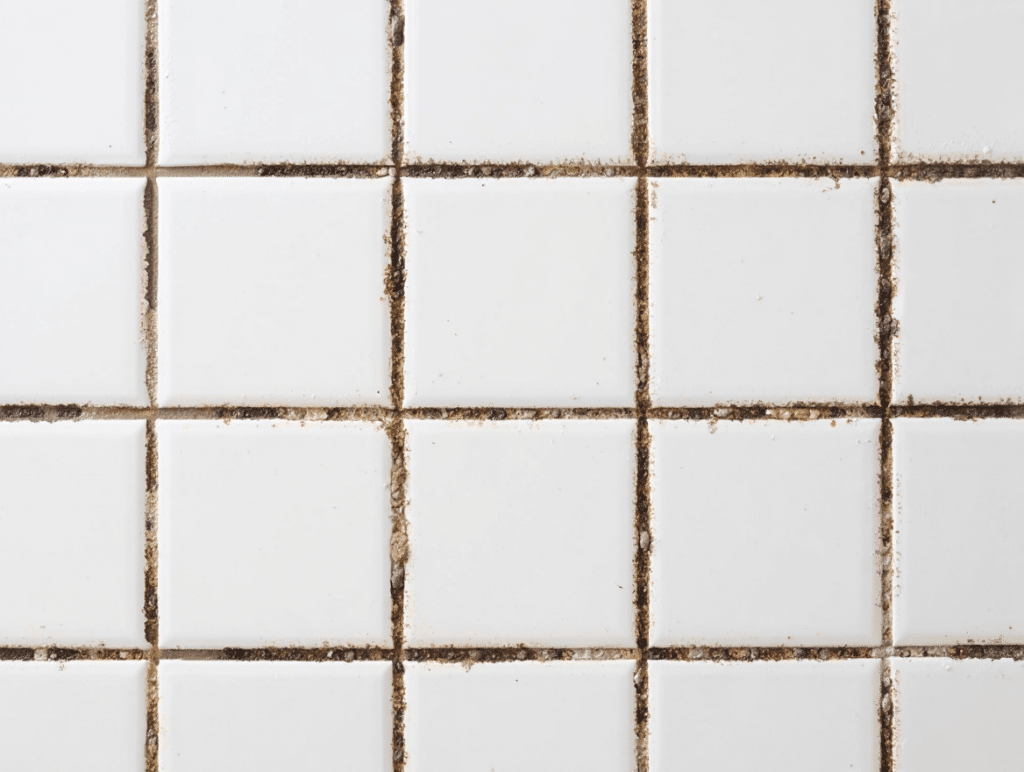 Joints de carrelage très sale