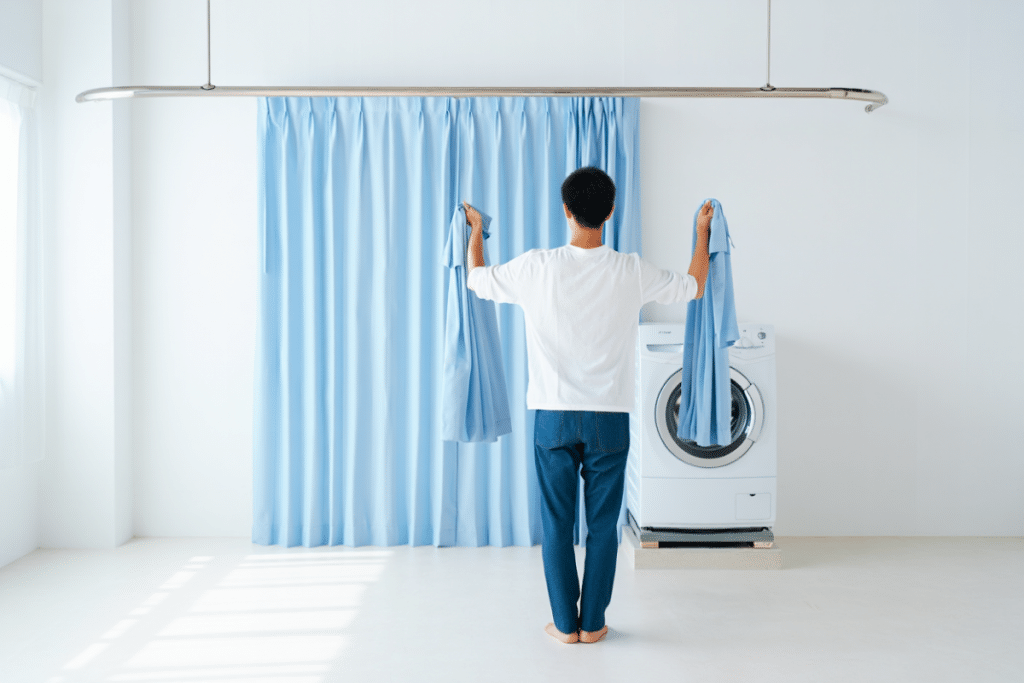 Laver les rideaux en machine