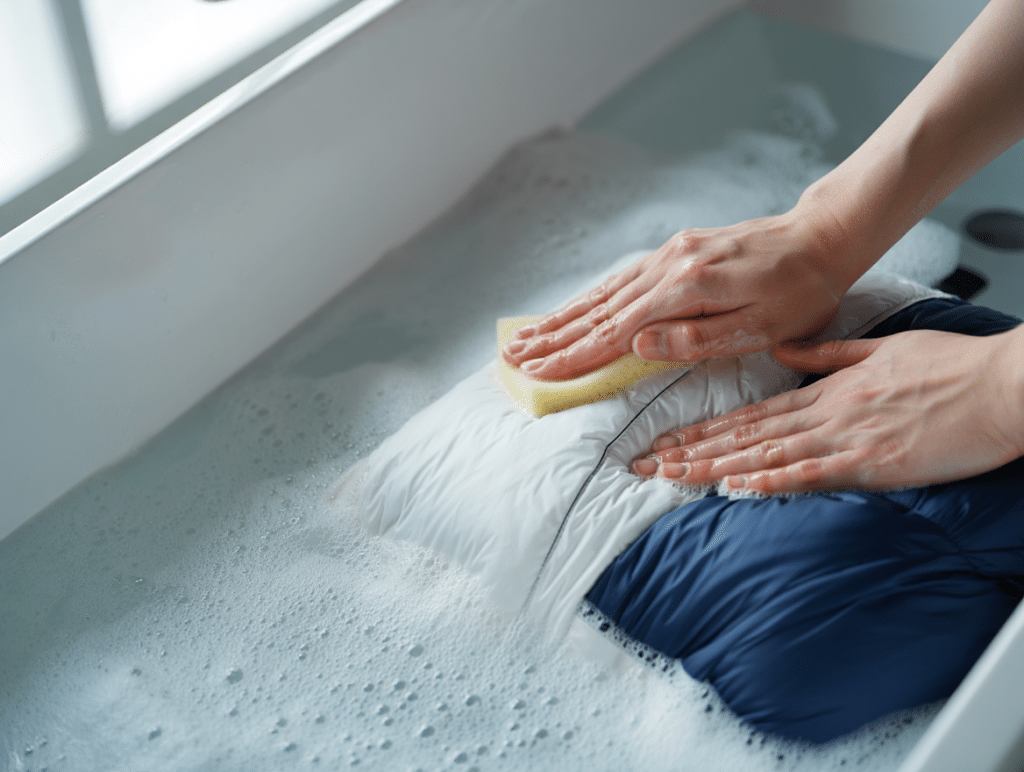 Nettoyage d'une doudoune en duvet naturel