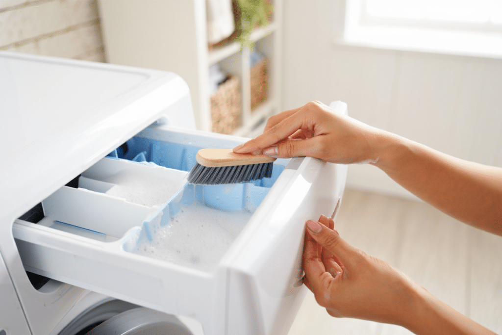 Nettoyage des compartiments d'une machine à laver