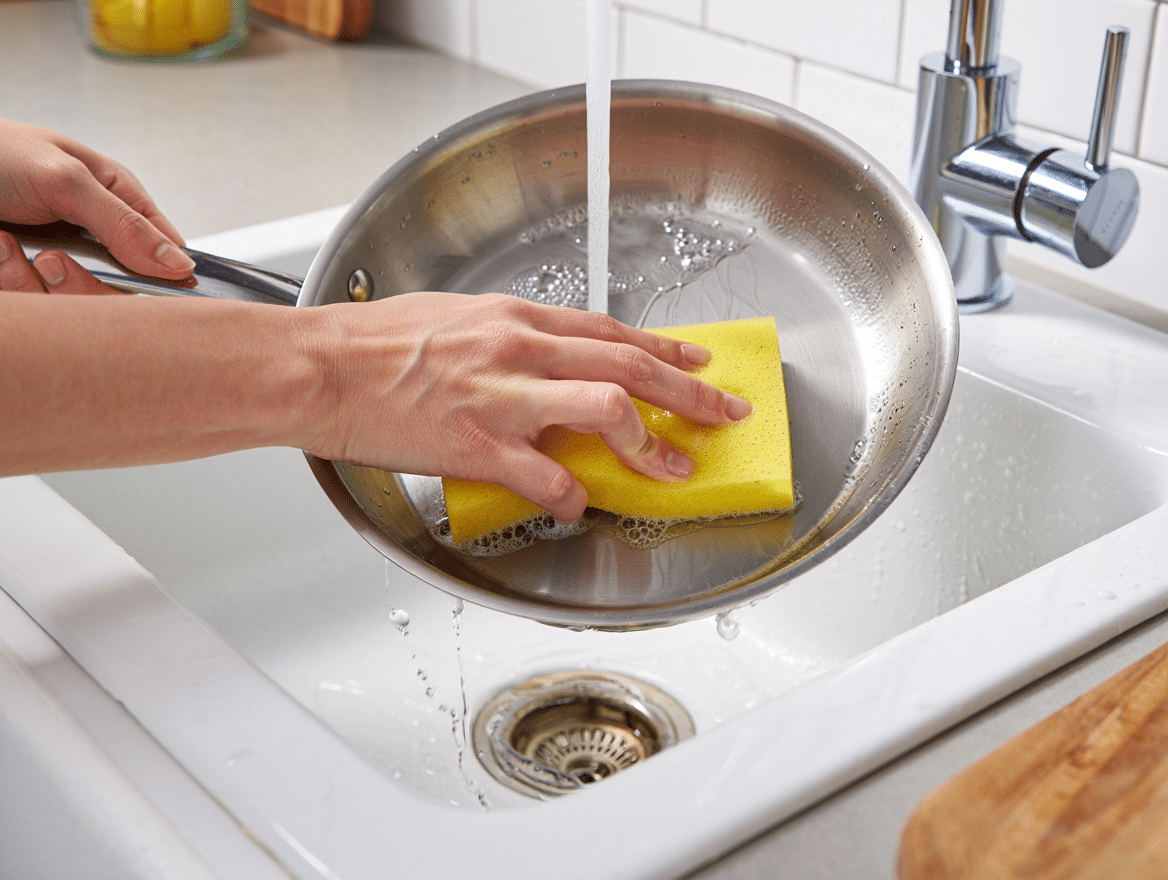 Conseils pour nettoyer une poêle en inox