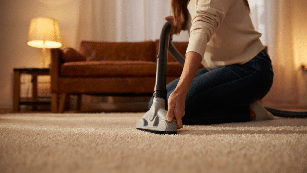 Nettoyage régulier pour protéger la moquette