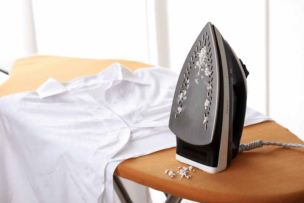 Problèmes d'un fer à repasser entartré