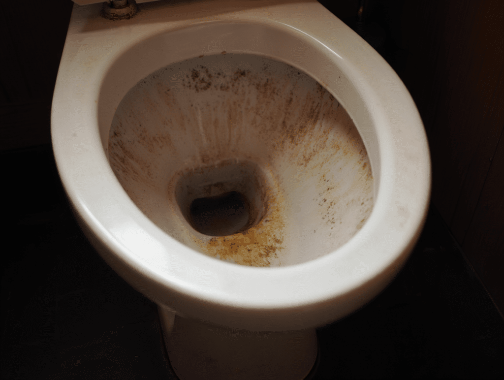 Nettoyage toilette très sale ou très encrassé