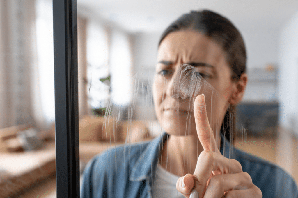 Les causes des traces sur les vitres