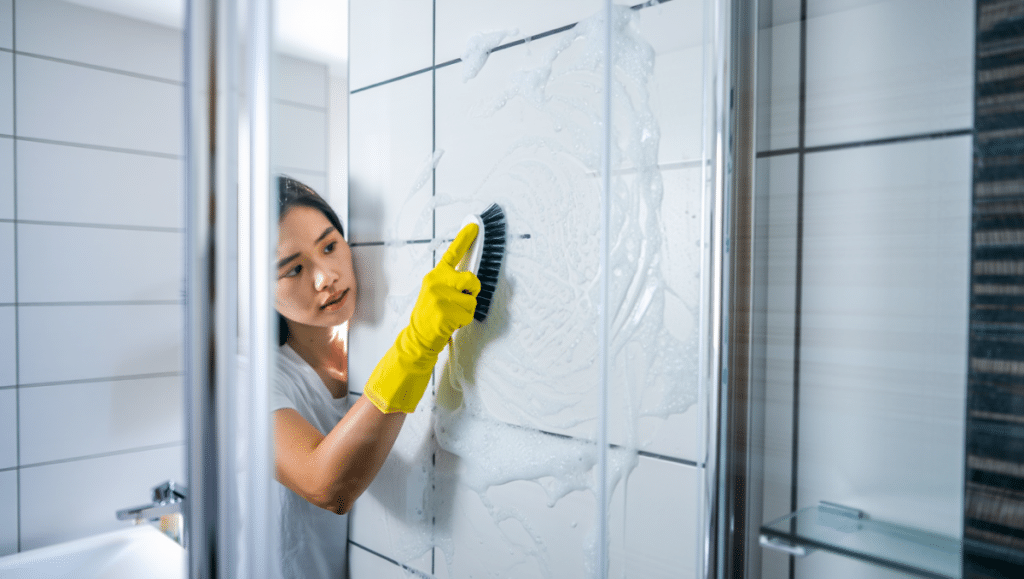 Nettoyer une douche étape par étape