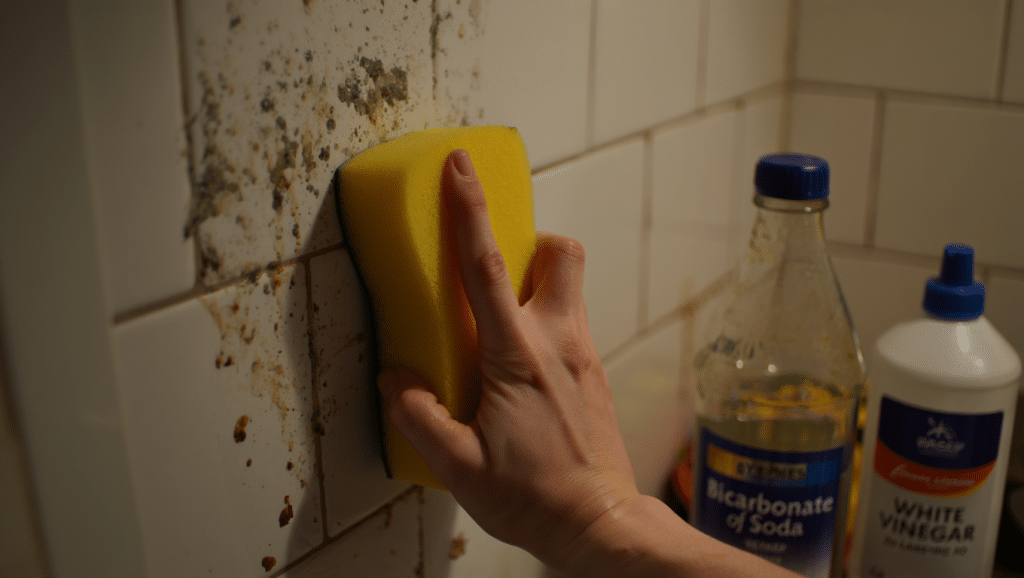 Nettoyer la graisse sur un mur de cuisine avec des produits naturels