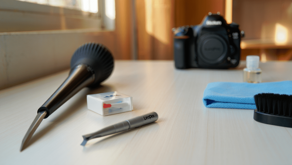 Kit de nettoyage appareil photo complet avec soufflette, LensPen et chiffon microfibre
