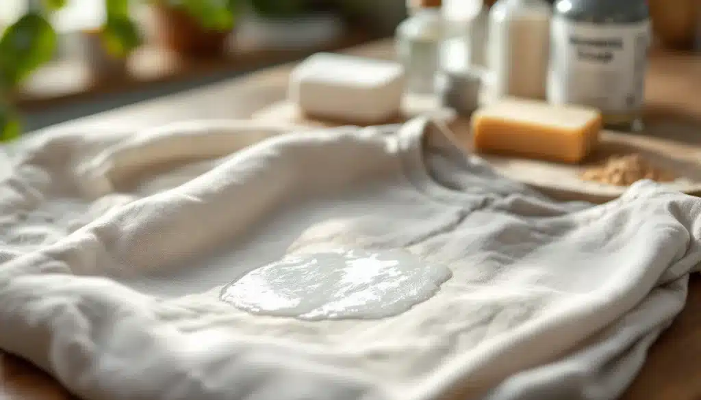Enlever une tache de gras sur un tissu avec des produits naturels
